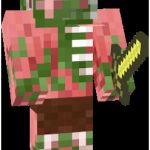 Coloriage Minecraft Cochon Zombie Meilleur De Cochon