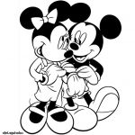 Coloriage Minie Unique Coloriage Mickey Minnie A Imprimer Gratuit