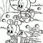 Coloriage Minnie Bébé Génial Coloriage Bébé Mickey Et Minnie à Imprimer Et Colorier