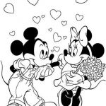 Coloriage Minnie Bébé Génial Coloriage Mini Et Mickey