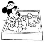 Coloriage Minnie Bébé Luxe Coloriage A Imprimer Bebe Mickey Dans Le Sable Gratuit Et