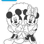 Coloriage Minnie Noel Frais Coloriage Minnie Mickey Et La Couronne De Noël Mickey