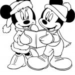Coloriage Minnie Noel Nice Coloriage Minnie Et Mickey à Noel à Imprimer