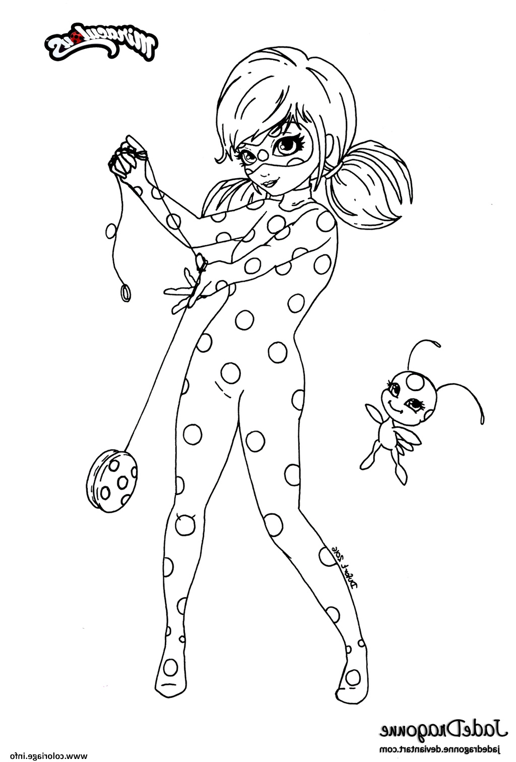Coloriage Miraculous Ladybug Et Chat Noir A Imprimer Inspiration Coloriage Miraculous Ladybug Anime Par Jade Jecolorie