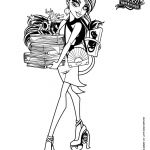 Coloriage Monster High Clawdeen Nice Coloriages Jinafire Long Fr Hellokids