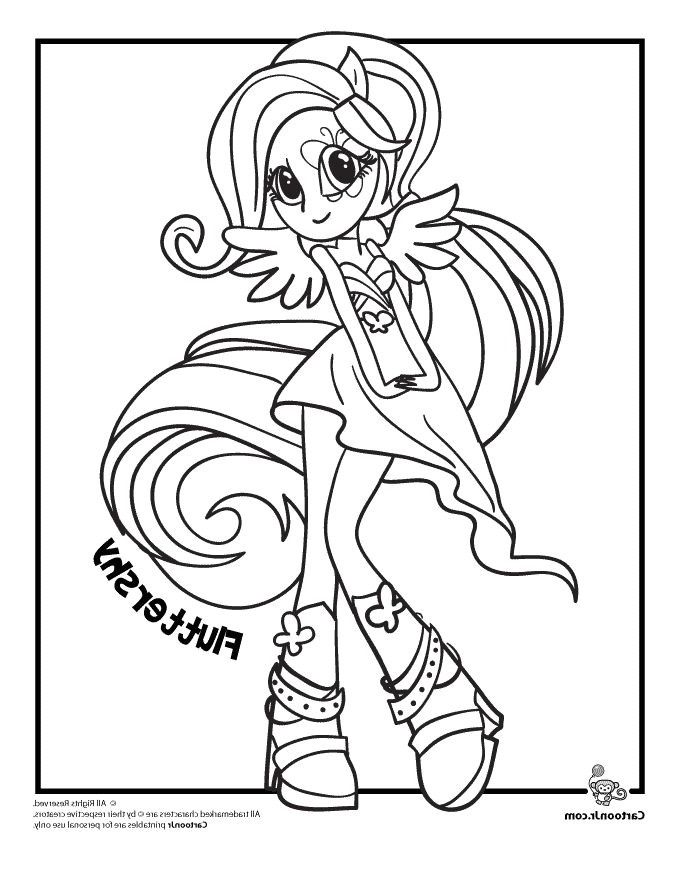 Coloriage My Little Pony Equestria Girl Élégant Coloriage My Little Pony Equestria Girl Rainbow Rocks A