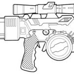 Coloriage Nerf Génial Fusil Blaster Westar M5 Encyclopé Star Wars Holonet