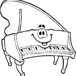 Coloriage Note De Musique Meilleur De Coloriage Le Piano Souriant Dessin Gratuit à Imprimer