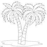 Coloriage Palmier Élégant Dessin à Imprimer Deux Palmiers Dory Coloriages