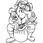 Coloriage Papa Noel Génial Coloriage Du Pere Noel Papa Noel Et Les Enfants A Imprimer