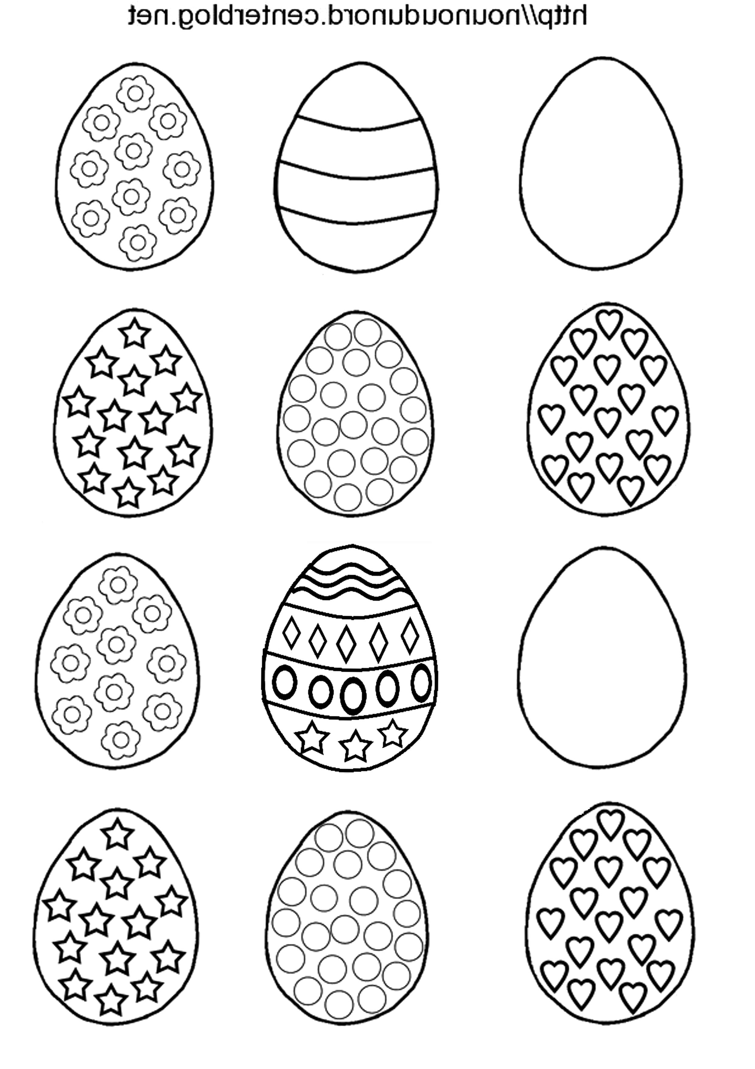 Coloriage Paques Oeuf Inspiration Coloriage Paques Oeufs
