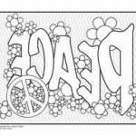 Coloriage Peace And Love Luxe Peace Coloring Pages