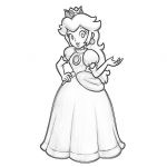 Coloriage Peach Inspiration Coloring Pages Princess Peach And Daisy Coloring Home