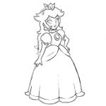 Coloriage Peach Inspiration Princess Peach Coloring Pages To Print Coloring Home