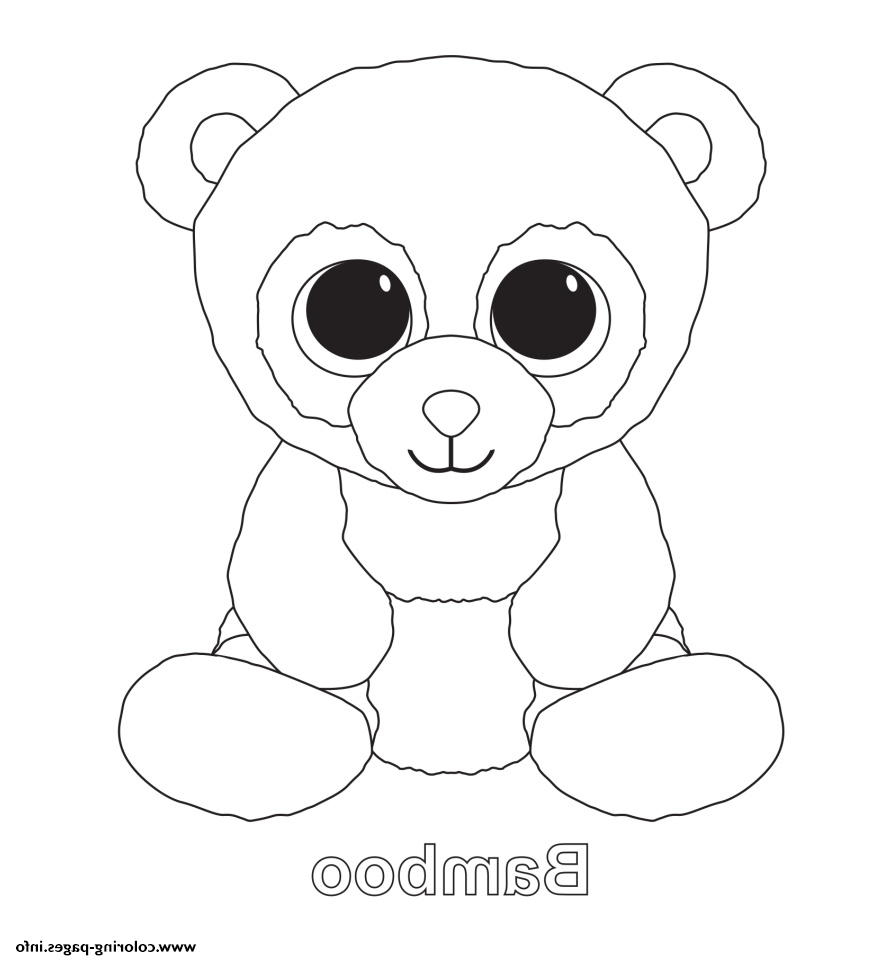 Coloriage Peluche Ty Frais Bamboo Beanie Boo Coloring Pages Printable