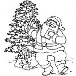 Coloriage Père Noel Unique PÈre NoËl Sapin Coloriage Père Noël Sapin En Ligne