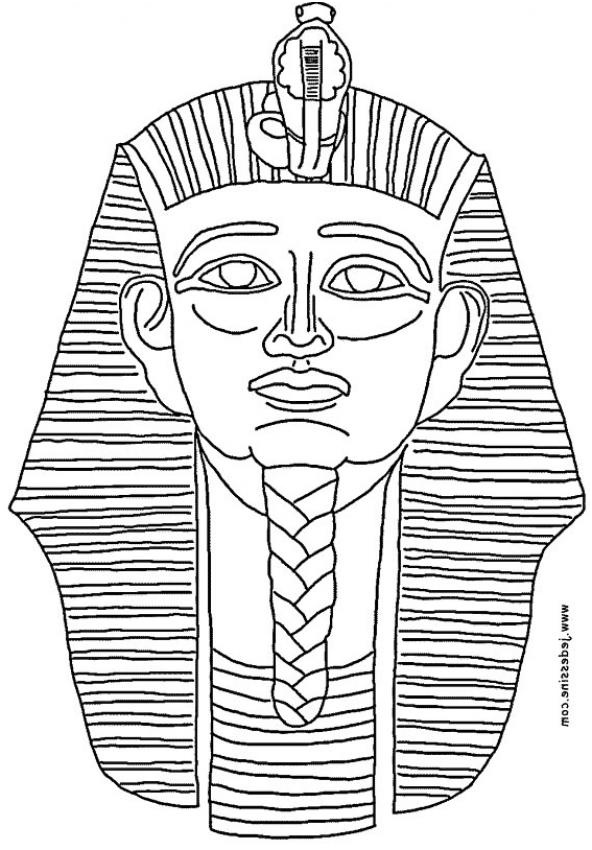 Coloriage Pharaon Nouveau Coloriages Tête De Pharaon Fr Hellokids
