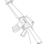 Coloriage Pistolet Luxe Coloriage M16 Fusil