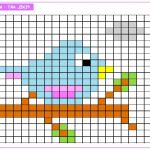 Coloriage Pixel À Imprimer Gratuit Élégant Pixel Art Quadrillage Avec Imprimer Quadrillage 0 Et Pixel