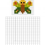 Coloriage Pixel À Imprimer Meilleur De Reproduire Un Papillon Sur Quadrillage Lulu La Taupe