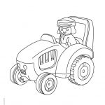 Coloriage Playmobil Luxe Coloriage Le Fermier Et Le Tracteur De Playmobil 123