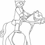 Coloriage Playmobile Nice Coloriage Playmobil A Cheval Mariage