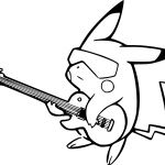 Coloriage Pokemon Gratuit Inspiration Coloriage Pikachu Avec Une Guitare à Imprimer