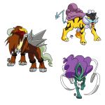 Coloriage Pokemon Legendaire Raikou Nouveau Os Lendarios Os Três Lendarios