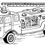 Coloriage Pompier Camion Élégant Dessin Camion Pompier A Imprimer