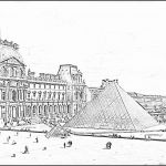 Coloriage Pyramide Nice Coloriage La Pyramide Du Louvre à Imprimer Pour Les