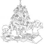 Coloriage Sapin De Noel Avec Des Cadeaux Élégant Coloriages Sapin De Noël Cadeaux Des Enfants à Colorier
