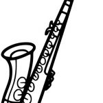 Coloriage Saxophone Génial Coloriage Saxophone à Imprimer