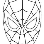 Coloriage Spiderman Facile Luxe Coloriage Masque Spiderman à Imprimer