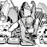 Coloriage Spiderman Facile Nouveau Desenho Do Homem Aranha Na Cidade Para Colorir — Colorir