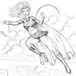 Coloriage Super Girl Unique Supergirl 13 Super Héros – Coloriages à Imprimer