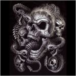 Coloriage Tete De Mort Avec Flamme Nice T Shirt Tete De Mort Et Serpents[1]