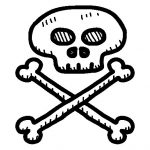 Coloriage Tete De Mort Pirate Inspiration Coloriage De Tête De Mort Pirate Pour Colorier Coloritou