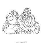 Coloriage Thanos Luxe Thanos Fortnite Coloring Page