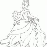 Coloriage Tiana Nice Disney Princess Tiana Coloring Pages To Girls