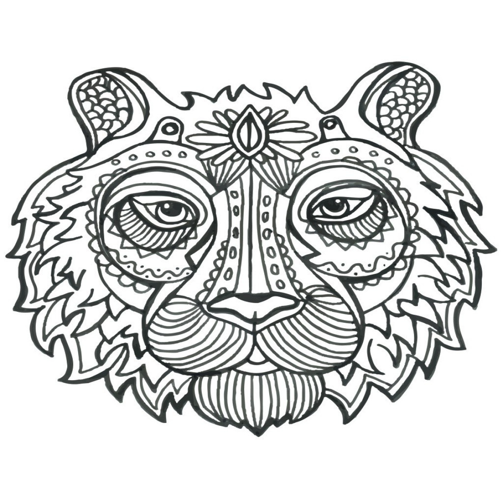 Coloriage Tigre Mandala Élégant for Coloriage Mandala Tigre Imprimer Ga Avec