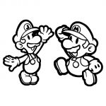 Coloriage toad Frais Coloriage Mario Et toad Www
