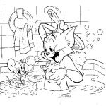 Coloriage Tom Et Jerry Nice Coloriage Tom Et Jerry Se Baignent Dessin Gratuit à Imprimer