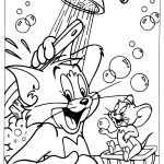 Coloriage Tom Et Jerry Unique Tom Et Jerry Sous La Douche Coloriage Gratuit Tom Et