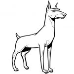 Coloriage Tv Luxe Chien Dogue Allemand Coloriage Chien Dogue Allemand En