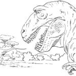 Coloriage Tyrannosaure Rex Nice Coloriage Tyrannosaure Qui Chasse