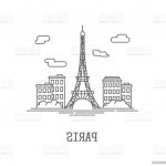 Coloriage Ville De Paris Nice Drawing Silhouette the City Paris Stock Illustration