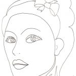Coloriage Visage Femme Inspiration Coloriage Visage à Maquiller Dessin Gratuit à Imprimer