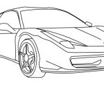 Coloriage Voiture De Course Ferrari Frais Coloriage Dessiner Ferrari 458 Italia Imprimer