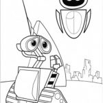 Coloriage Wall E Génial Wall E And Eve Coloring Pages Coloring Home