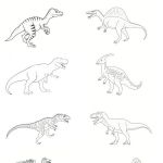 Dinosaure Carnivore Coloriage Nouveau Pdf Dinosaures à Colorier Recettes Enfant